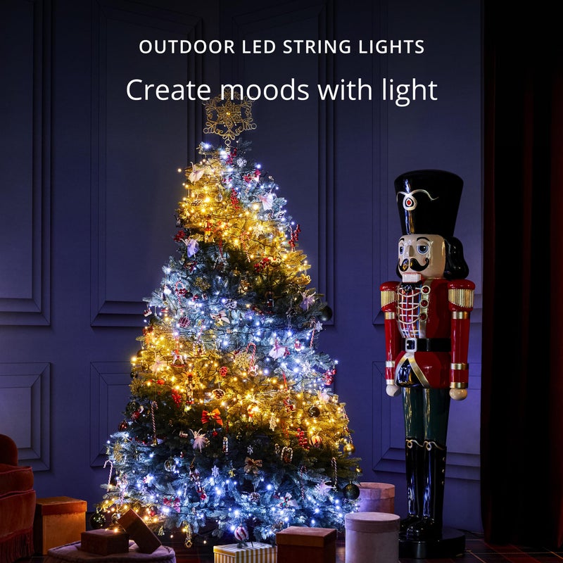 Twinkly Strings 400 LED RGB, LED Light String for in- and Outdoor, Smart LED Lights, Mappable LEDs, Compatible with Alexa and Google Home, IP44, Green Wire, 105ft - Image 2